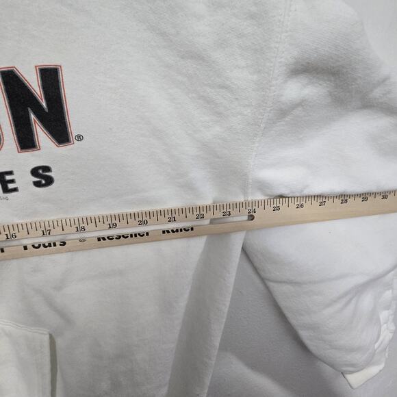 Harley Davidson Motorcycles ForMan White Hoodie Sz ( see the measurements) - Picture 8 of 9